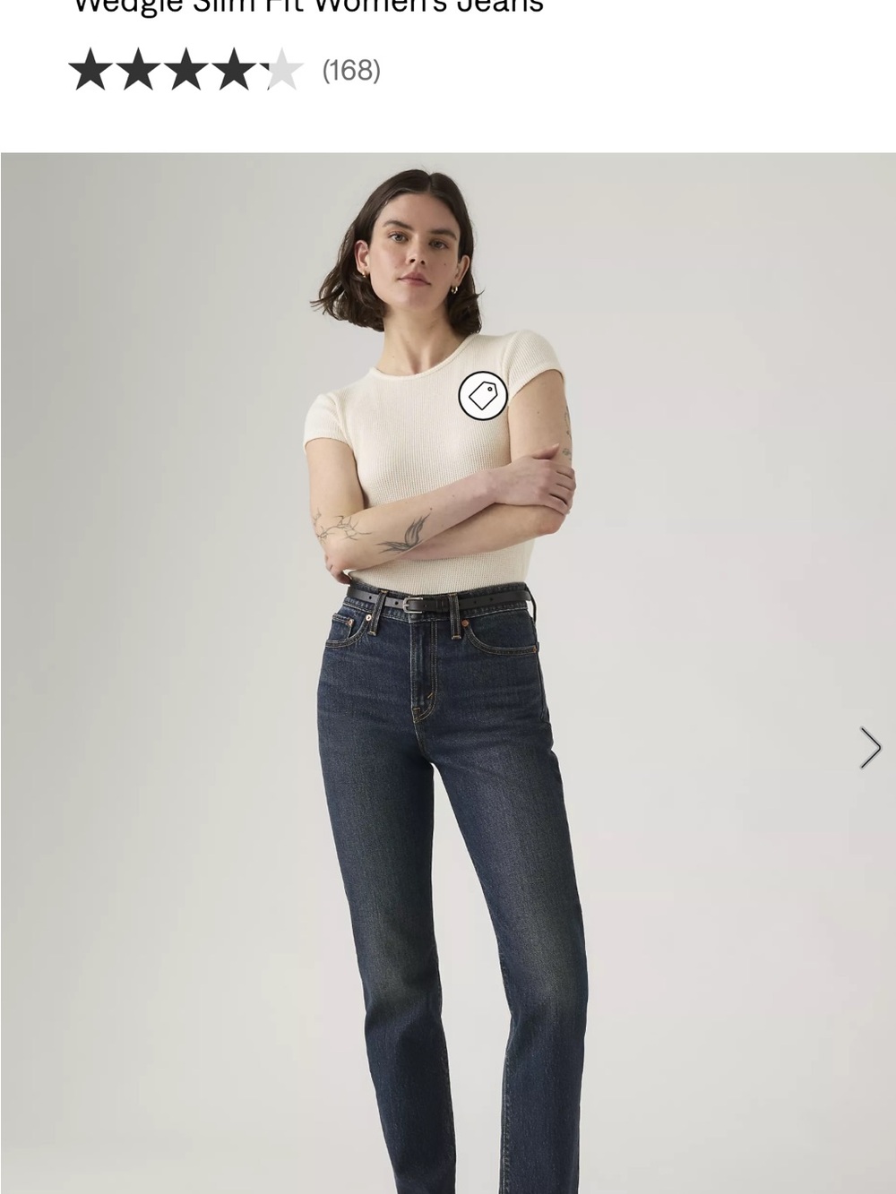 Levi's Women's Straight Leg Jeans in Dark Blue Indigo